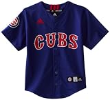 MLB Youth Chicago Cubs Team Color Printed Baseball Jersey (Western Blue, Medium)