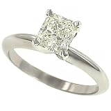 1.22cttw Radiant Cut Diamond Solitaire Ring Egl FG/SI2