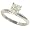 1.22cttw Radiant Cut Diamond Solitaire Ring Egl FG/SI2