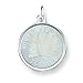 yorkshire_terrier23yorkshire terrier - Sterling Silver Yorkshire Terrier Disc Charm with 20