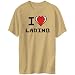 T-Shirt Mens Sand I love Ladino  Languages