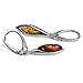 Sterling Silver Amber Marquise Drop Leverback Earrings Necklace Set 18 Inches