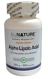 All Nature Alpha Lipoic Acid 100mg 100 Capsules