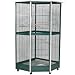 A&E Cage Company Green & White Corner Aviary Bird Cage