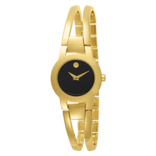 Movado Women's 604758 Amorosa Gold-Tone Stainless Steel Bangle Bracelet Watch Movado Women's 604758 Amorosa Gold-Tone Stainless Steel Bangle Bracelet Watch