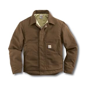 Buy Mens Carhartt Classic Logo Durable FR Canvas Dearborn Work Jacket by Carhartt
