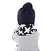 Ding-dong Baby Kid Boy Girl Winter Knitted Star Hat+Scarf+Gloves 3Pieces Set(Navy,1-3T)