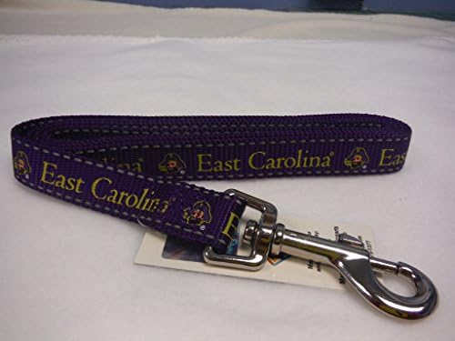 EAST CAROLINA DOG LEASH-EAST CAROLINA PIRATES DOG LEAD-ECU LEASH-size SMALL