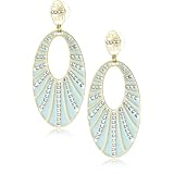 pink pearl chandelier earrings LK Designs  Breeze Y
