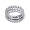 Sterling Silver Cubic Zirconia Stacking Eternity Bands, Size 7