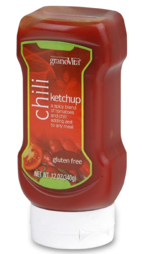 granoVita Gluten and Dairy Free Chili Ketchup, 12 Ounce Bottles (Pack of 6)