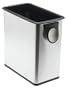 simplehuman Grocery Bag Can, Brushed Stainless Steel, 12.5 Liters/ 3.2 gallons