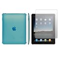 MaryCom PREMIUM QUALITÄT Crystal Case Rückschale Schutzhülle Hartschale in Light Blau für Apple iPad + Gratis Displayschutzfolie / CC B iPad