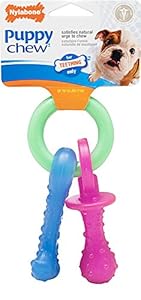 Nylabone Puppy Teething Pacifier Chew Toy, Extra-Small for Puppies up to 15lbs Nylabone Puppy Teething Pacifier Chew Toy, Extra-Small for Puppies up to 15lbs