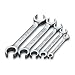 SK 386 SuperKrome 1/4-to-7/8-Inch 15-Degree 6-Point Offset Flare Nut Wrench Set, 5-Piece