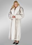 Fox Coat - Natural White Natural Blue 52