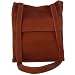 Piel Leather Shoulder Tote Organizer, Saddle, One Size