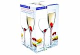 Luminarc - 2310104 - Service 12 pièces - Verres à Pied + Flutes Drip Rouge