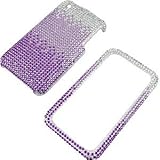 Rhinestones Shield Protector Case for Apple iPhone 3G & 3GS, Purple Gradient Full Diamond