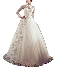 A-line Lace Tulle Wedding Dress 