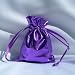 3x4 Metallic Lame Wedding Favor Gift Bags/Pouches - Purple (10 Bags)