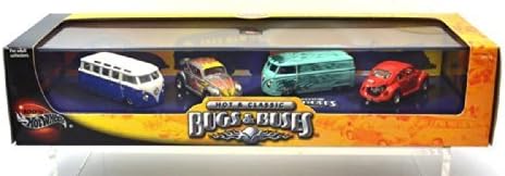 MATTEL HOTWHEELS COLLECTIBLES "HOT & CLASSIC / BUGS & BUSES" car set "Volkswagen BeetleMicrobus" ?? Mattel Hot Wheels Collectibles "Volkswagen" four set "Beetle Mini bus" Volkswagen bus
