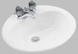 79BONE - BONE OVAL LAVATORY BOWL