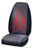 Red Tipped Flames Universal-Fit Bucket Seat Cover