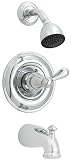 Delta 1460-717 Botanical Single-Handle Tub and Shower Faucet, Chrome
