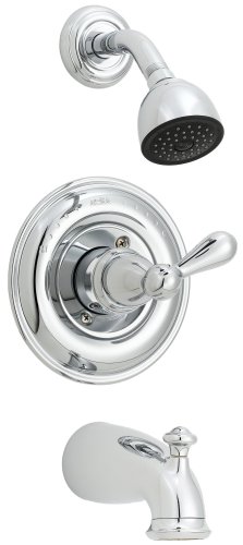 Delta 1460-717 Botanical Single-Handle Tub and Shower Faucet, Chrome