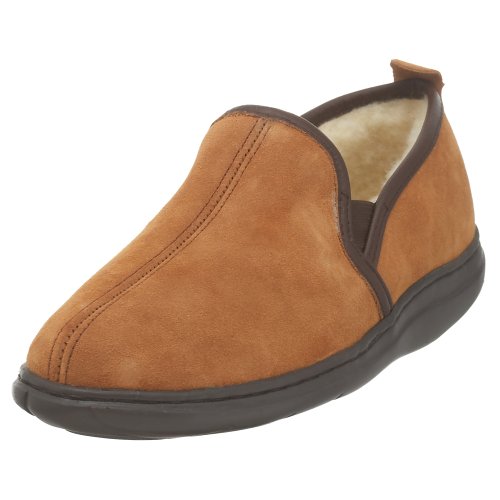 L.B. Evans Men's Klondike Slipper,Saddle,12 EEE