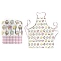 Iced Fancies Kids Chefs & Apron Textile Set