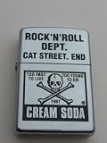 CREAM SODA 角ドクロ ZIPPO <strong>ライター</strong> クリームソーダ PINK DRAGON