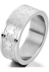 Men s jigsaw puzzle wedding rings