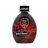 2011 Ed Hardy Body Shots Extreme Black Tingle Bronzer Tanning Lotion 13.5 oz.