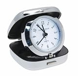 London Clock Co Polished Silver Metal Alarm Clock