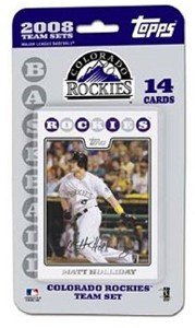 Topps MLB Baseball Cards 2008 Colorado Rockies 14 Card Team Set
