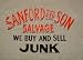 Sanford and Son "Buy and Sell Junk" T-shirt Grey