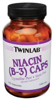 TwinLab - Niacin (B-3) Caps, 1000 mg, 100 capsules