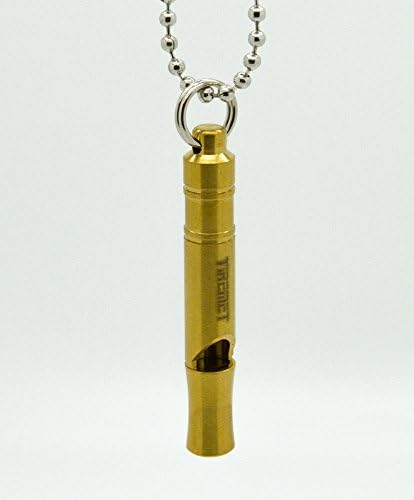 Urban Operators Titanium Gold Anodized Emergency Whistle