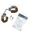 Reno 911 Fuzzy Leopard Handcuffs and Citation Book Costume Accessory