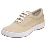 Keds Womens Kate Stain Resistant Sneaker, Stone Canvas, 6.5 M