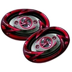 Einbauspeaker McHammer Vancouver 6x9. � 6x9/15.2x22.9cm. 2x500W. 4-Wege. rot. PAAR