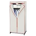 WENKO Faltschrank - Kleiderschrank mit Ablage & Kleiderstange - Campingschrank - 160 x 75 x 50 cm - Schrank - Vlies
