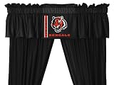 NFL Cincinnati Bengals 5 Pc Curtain Set Jersey Drapes and Valance