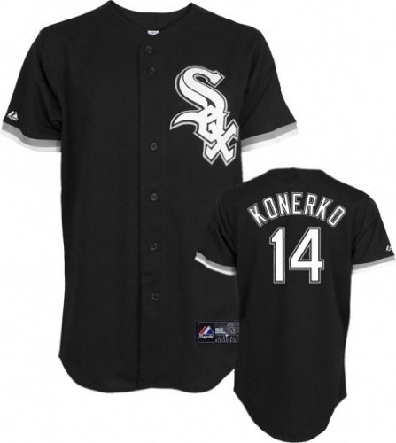 Paul Konerko Chicago White Sox Alternate Black MLB Replica Jersey - L