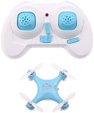 Cute Mini RC Plane Toy - 4 Channel 6 Axis 2.4G Remote Control Quadcopter with LED Lights (Blue)