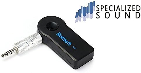 SpecializedSound Bluetooth High-Def Car Adapter or Stereo Auxiliary Cord for Music or Phone to Wireless Speaker in HD