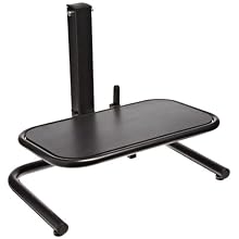 Milagon WS5050F Black Round Tube Construction Footrest with Foot Control
