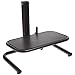 Milagon WS5050F Black Round Tube Construction Footrest with Foot Control